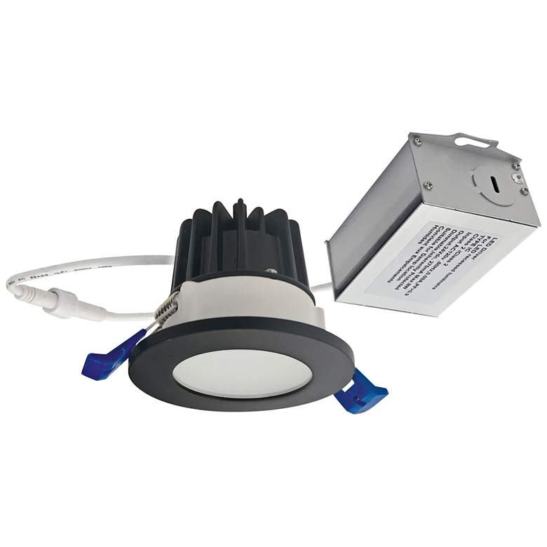 Image 1 Nora M2-Series 2 inch Matte Black 400lm LED Shower Downlight