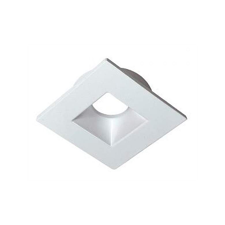 Image 1 Nora Matte Powder White Square Trim for 1" Downlight