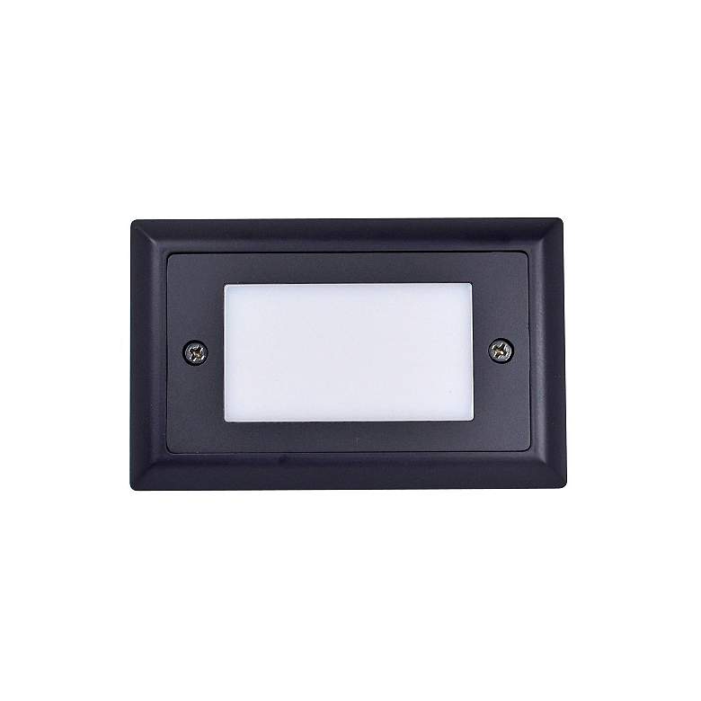 Image 1 Nora Mia 4 3/4" Wide Bronze Lensed LED Mini Step Light