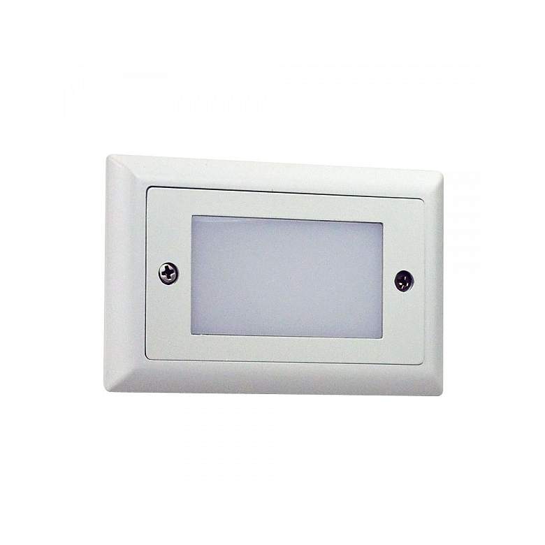 Image 1 Nora Mia 4 3/4" Wide White Lensed LED Mini Step Light