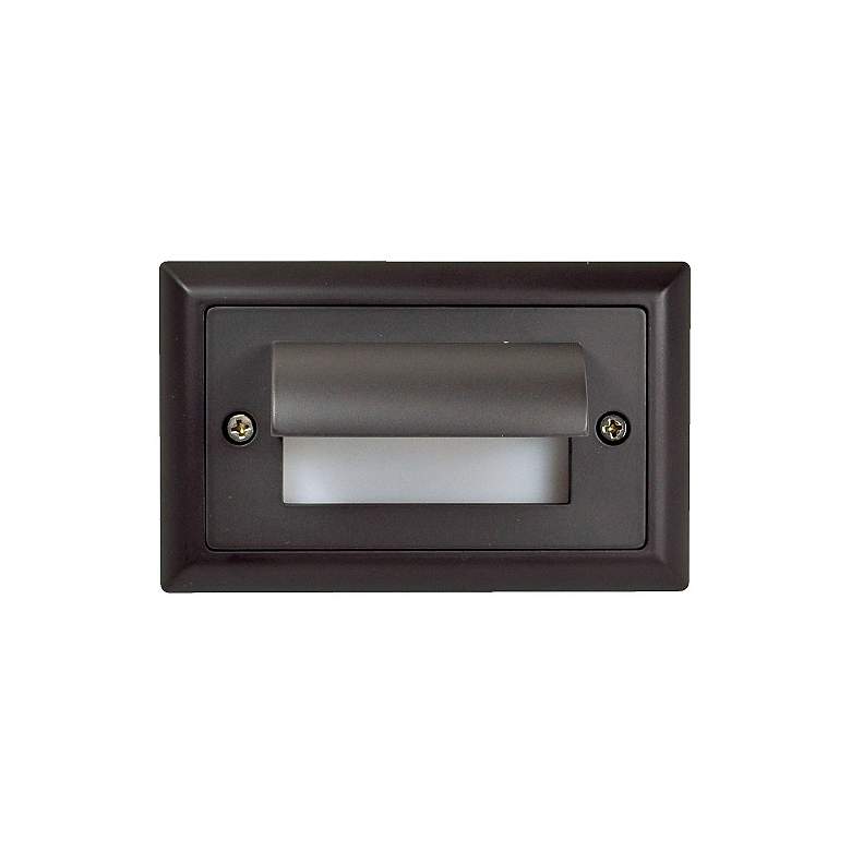 Image 1 Nora Mia 4 3/4"W Bronze Shroud Dimmable LED Mini Step Light