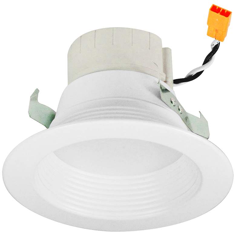 Image 1 Nora Prism 4" White Smart LED App Retrofit Baffle Downlight