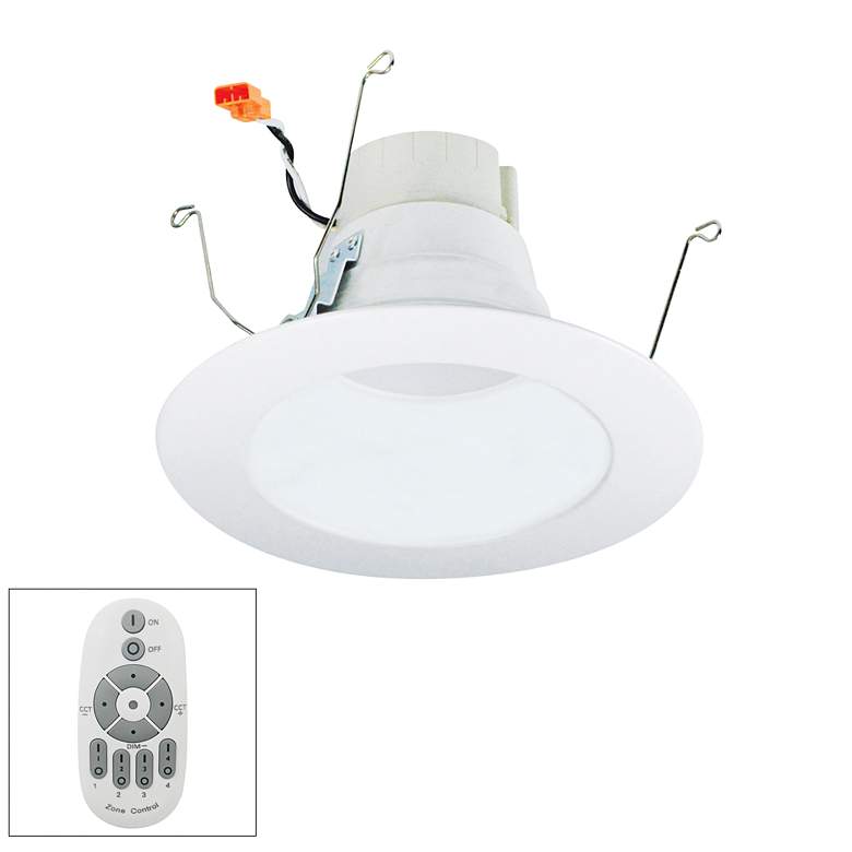 Image 1 Nora Prism 5/6" White LED Master Remote Retrofit DnLt