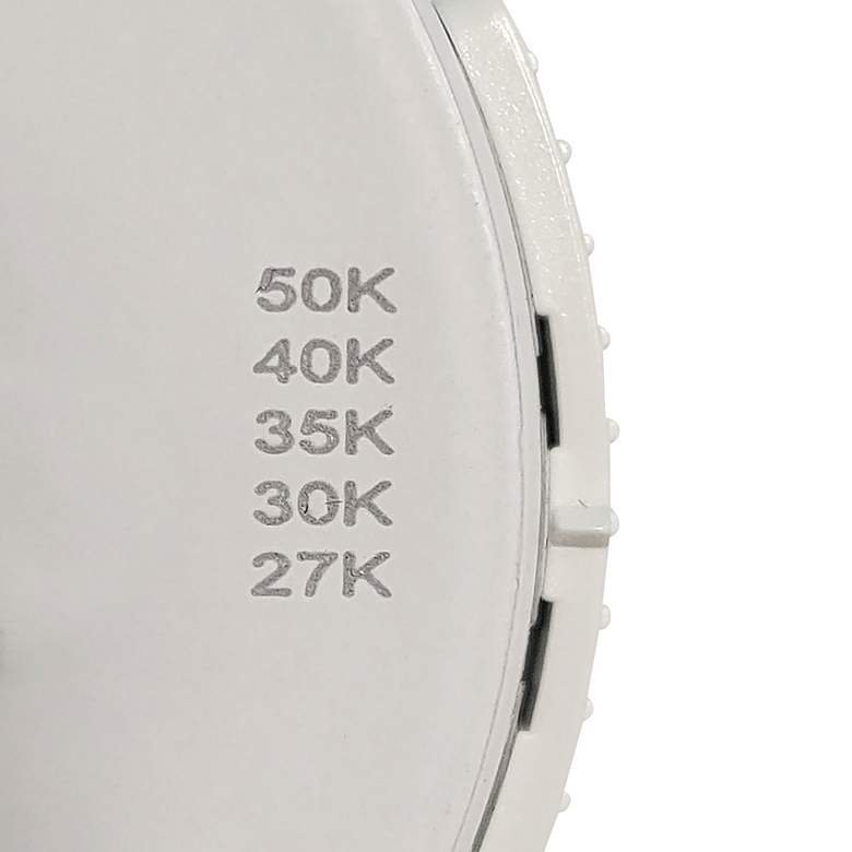 Image 4 Nora Ultra Slim 4" Matte Powder White LED Recessed Trim more views