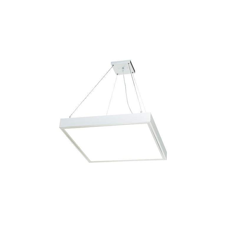 Image 1 Nora White LED Back-Lit Pendant Mounting Kit w/ Canopy