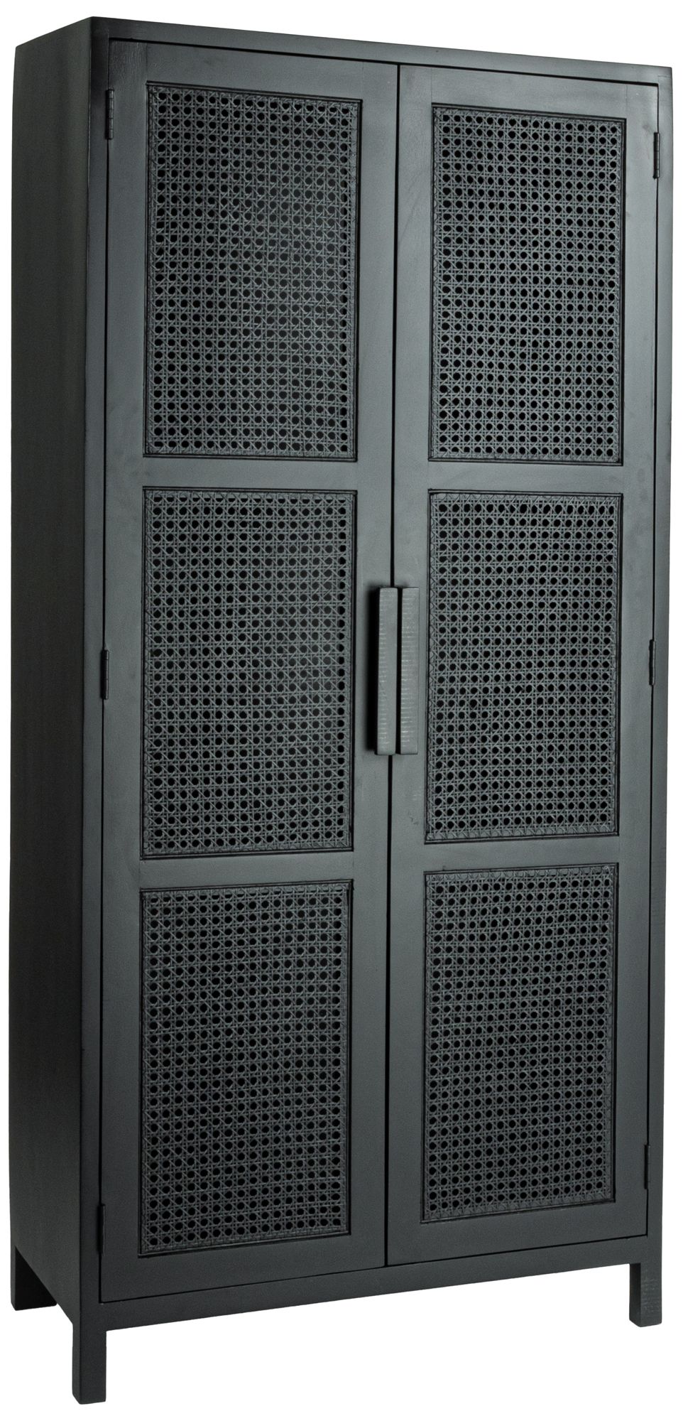 Image 2 Norah 35 1/2" Wide Black Wood 2-Door Curio Cabinet