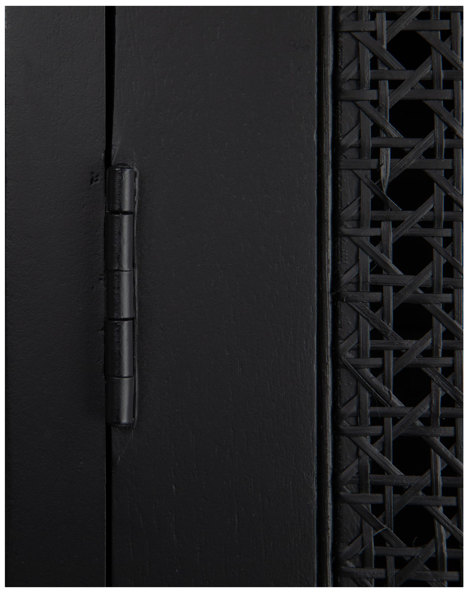 Norah 35 1/2" Wide Black Wood 2-Door Curio Cabinet