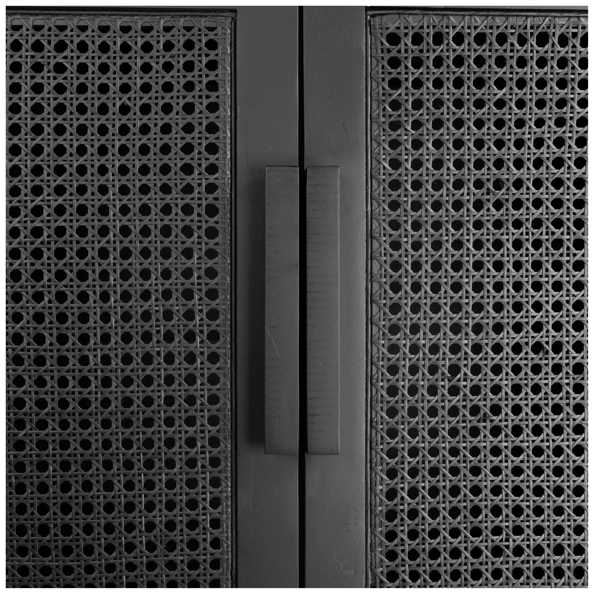 Norah 35 1/2" Wide Black Wood 2-Door Curio Cabinet