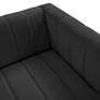 Norah 90" Wide Black Velvet Sofa in scene