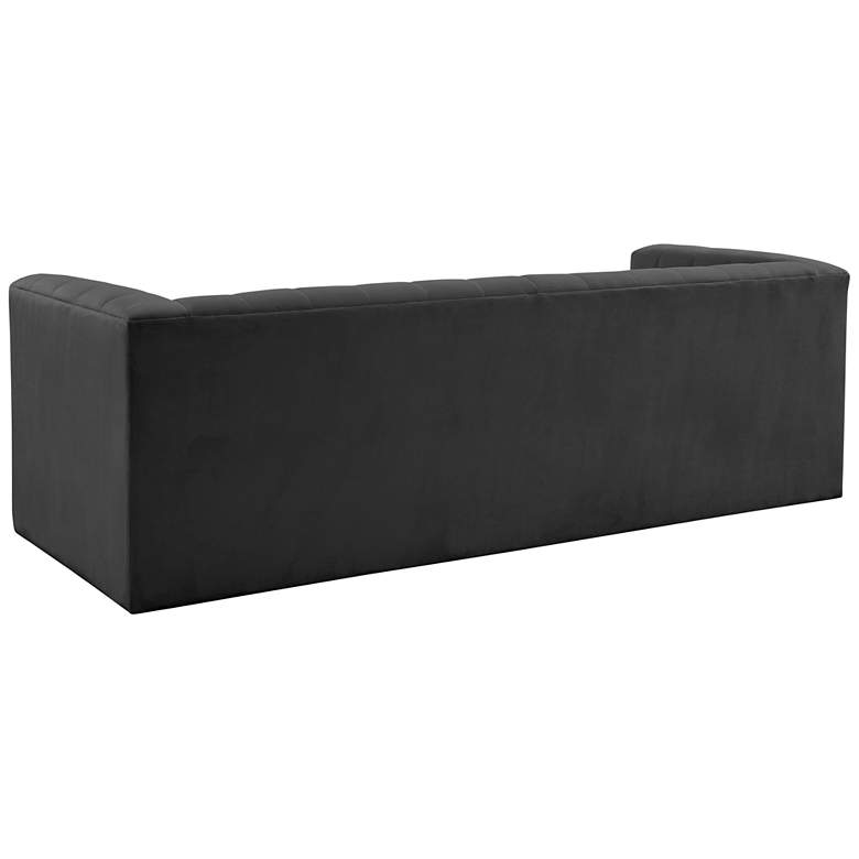 Image 5 Norah 90" Wide Black Velvet Sofa more views