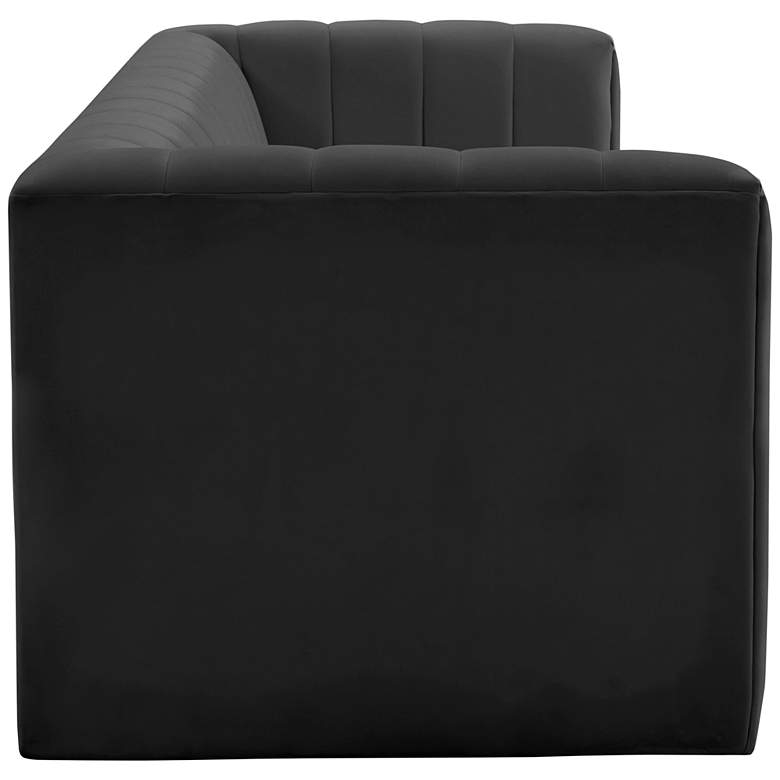 Image 6 Norah 90" Wide Black Velvet Sofa more views