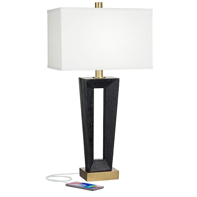 Norah Tapered Rectangle Modern Lux Table Lamp
