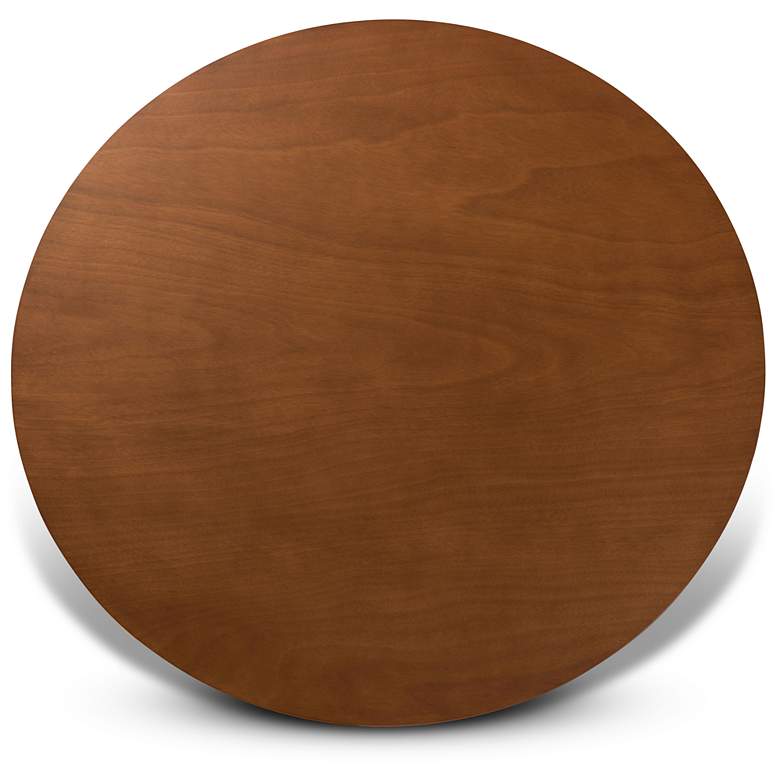 Image 4 Norah Walnut Brown Wood 7-Piece Dining Table and Chair Set more views