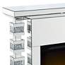 2_Noralie 47" Wide Mirrored Cubic LED Electric Fireplace more views