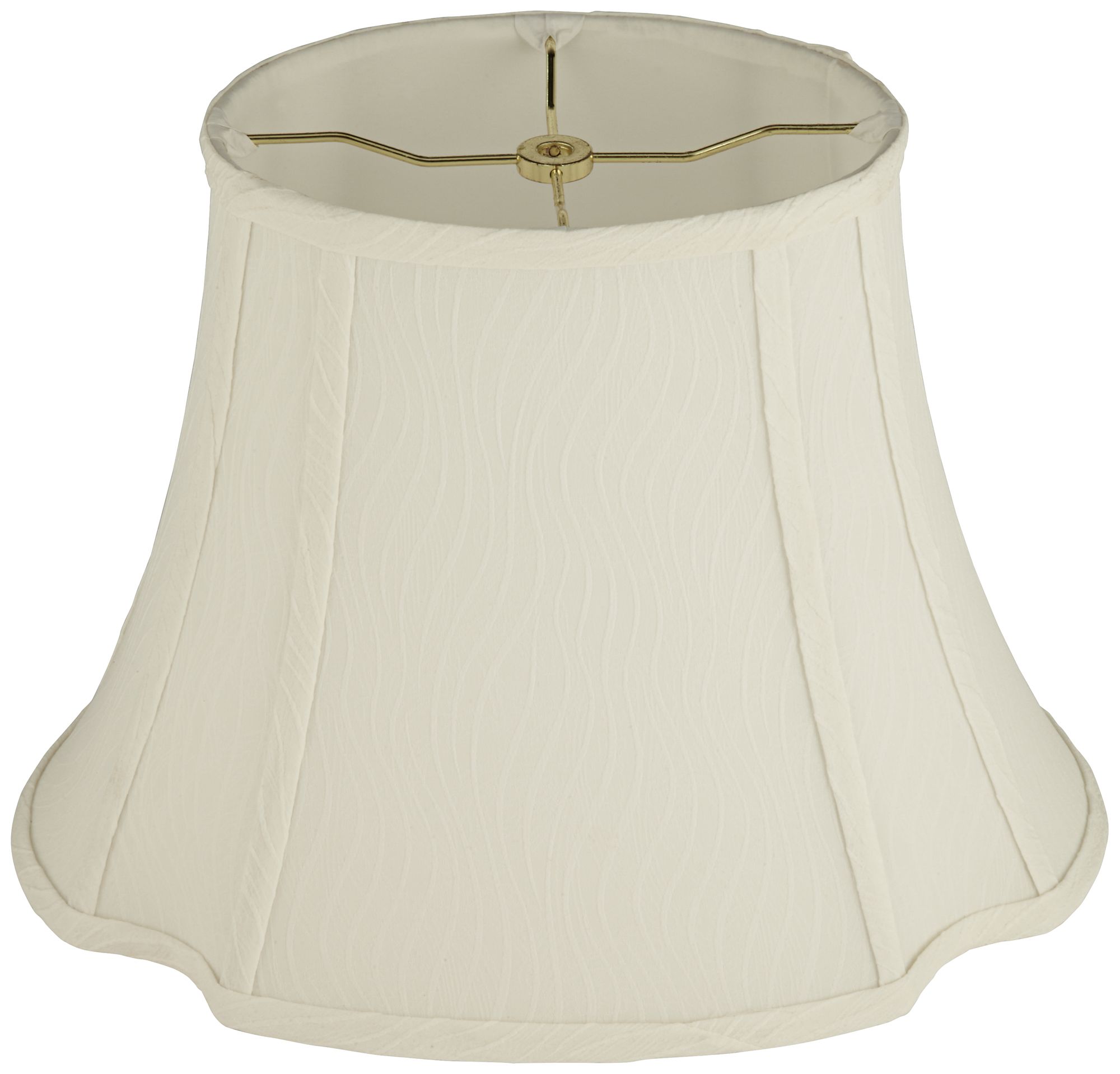 Norcher White Softback Oval Bell Lamp Shade 9x15x11 (Washer) 836K3