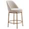Nordhavn Swivel Counter Stool Beige & Gold