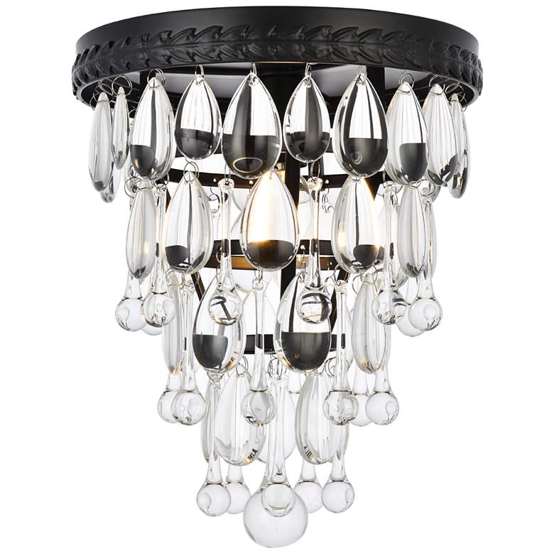 Image 1 Nordic 1 Lt Black Flush Mount