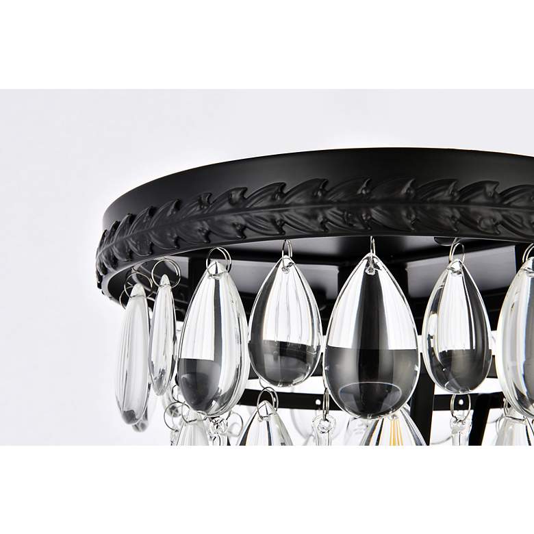 Image 3 Nordic 1 Lt Black Flush Mount more views