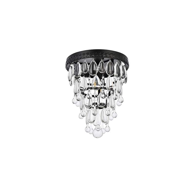 Image 5 Nordic 1 Lt Black Flush Mount more views