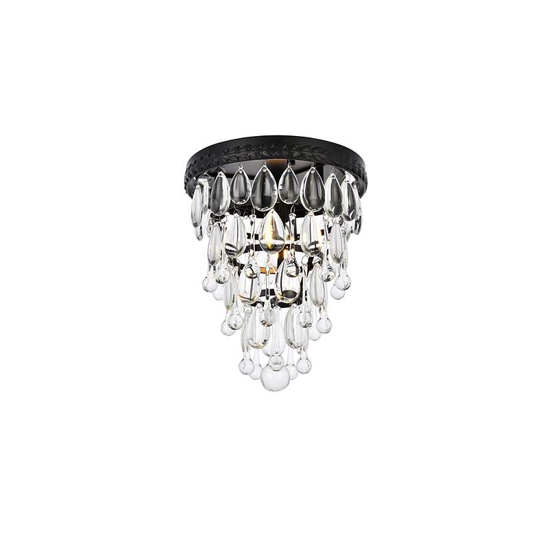 Image 7 Nordic 1 Lt Black Flush Mount more views