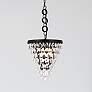 2_Nordic 13" Wide Black Crystal 3-Light Pendant