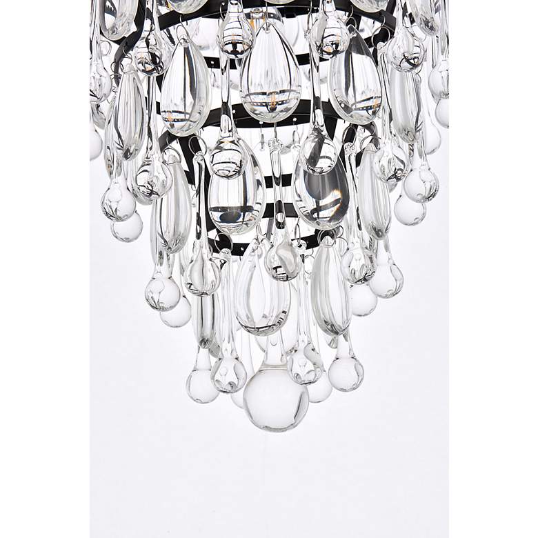 Image 6 Nordic 13" Wide Black Crystal 3-Light Pendant more views