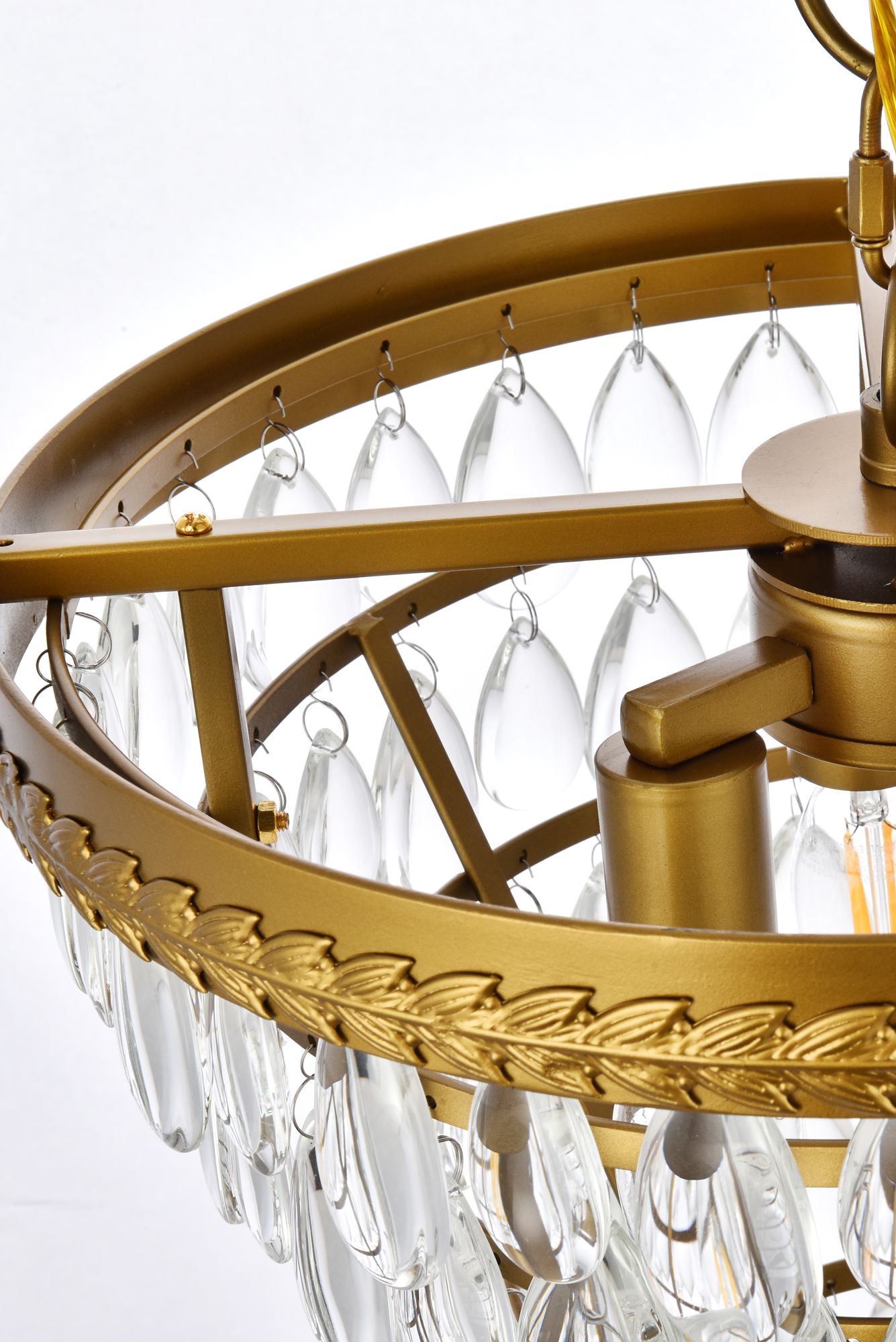 Image 6 Nordic 13" Wide Brass 3-Light Pendant more views