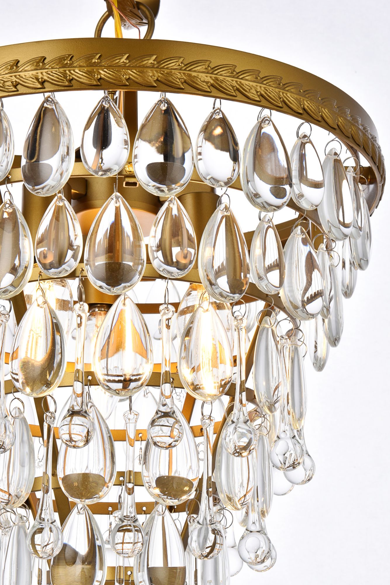 Image 7 Nordic 13" Wide Brass 3-Light Pendant more views