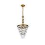 Nordic 13" Wide Brass 3-Light Pendant