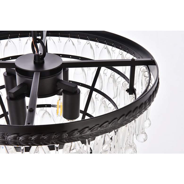 Image 5 Nordic 16" Wide Black and Clear Glass Pendant Light more views