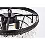 5_Nordic 16" Wide Black and Clear Glass Pendant Light more views