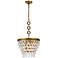 Nordic 16" Wide Brass and Clear Glass Pendant Light