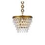 3_Nordic 16" Wide Brass and Clear Glass Pendant Light more views