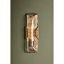 3_Nordic 17 1/2" High Patina Brass Wall Sconce more views
