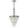 Nordic 3 Lt Antique Silver Pendant Clear