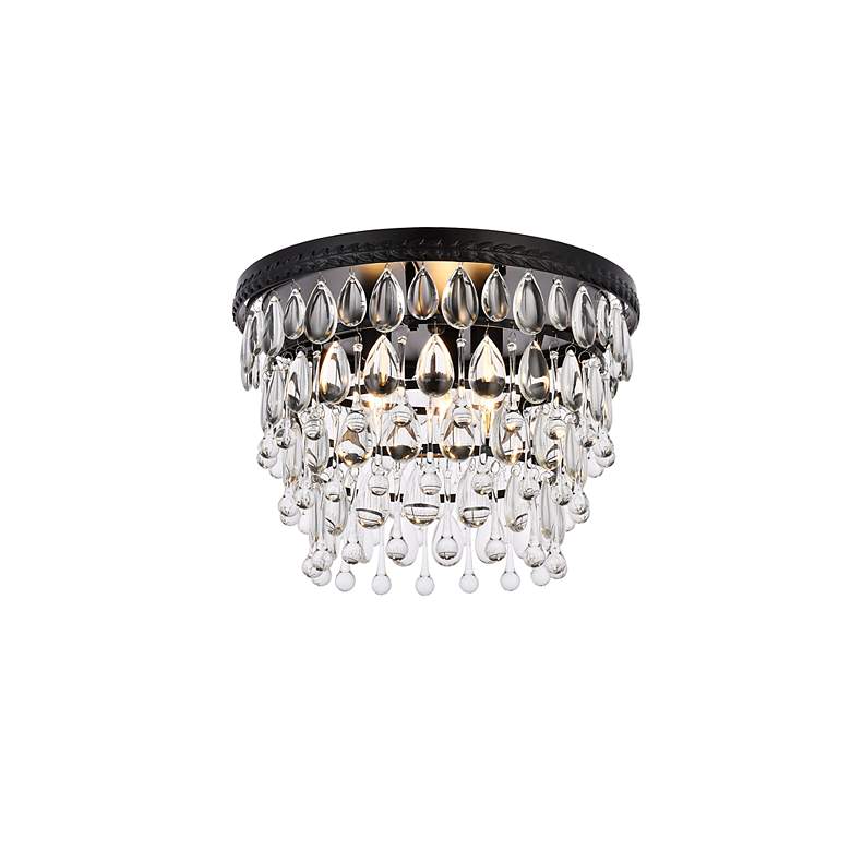Image 3 Nordic 3 Lts Black Flush Mount more views