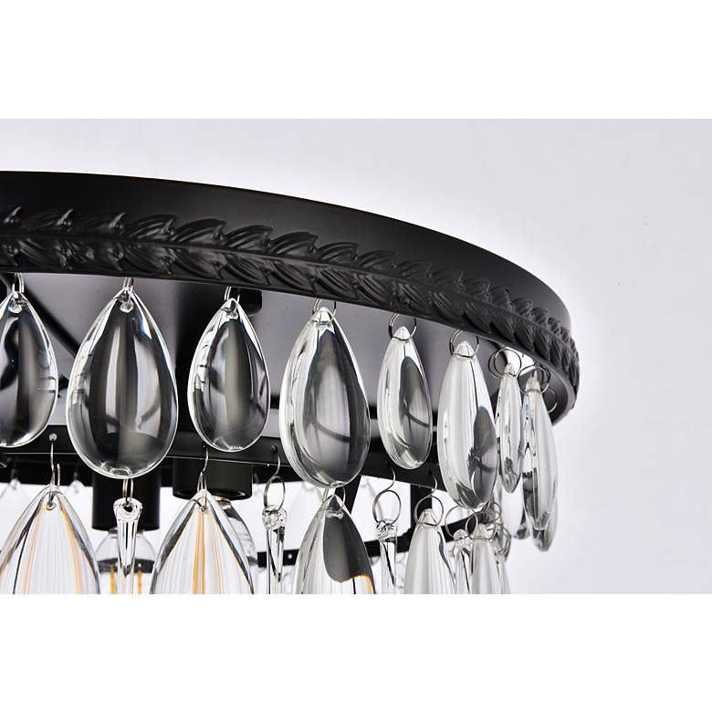Image 6 Nordic 3 Lts Black Flush Mount more views