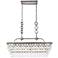 Nordic 32" Rectangle Pendant In Antique Silver