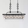 1_Nordic 32" Rectangle Pendant In Black