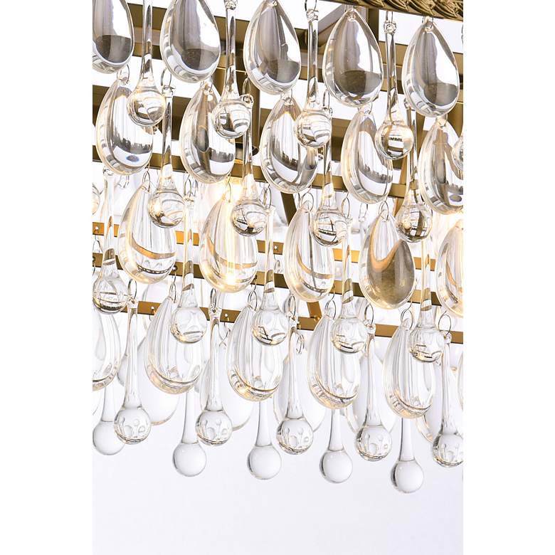 Image 5 Nordic 40" Wide Brass and Clear Glass 6-Light Linear Pendant more views