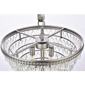 Image5 of Nordic 5 Lt Antique Silver Pendant Clear more views