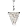 2_Nordic 7 Lt Antique Silver Chandelier Clear
