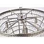 6_Nordic 7 Lt Antique Silver Chandelier Clear more views