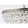 7_Nordic 7 Lt Antique Silver Chandelier Clear more views