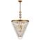 Nordic 7 Lts Brass Chandelier