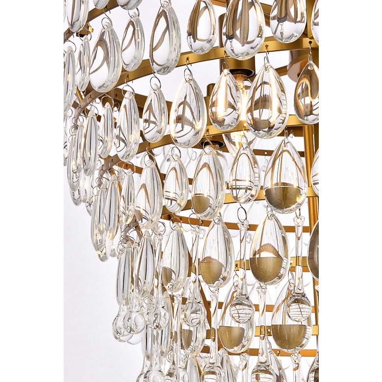 Image 6 Nordic 7 Lts Brass Chandelier more views
