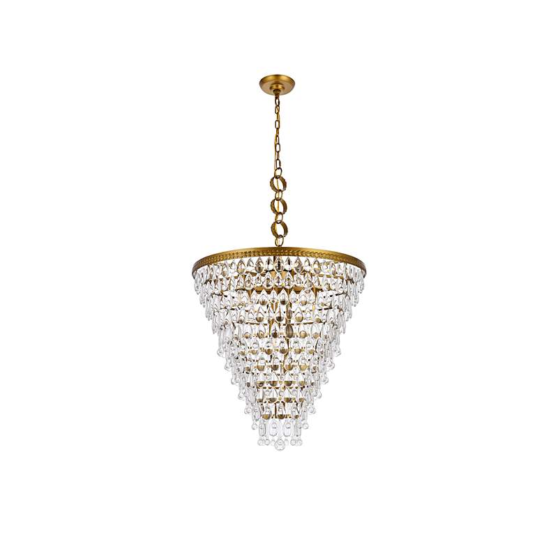 Image 7 Nordic 7 Lts Brass Chandelier more views