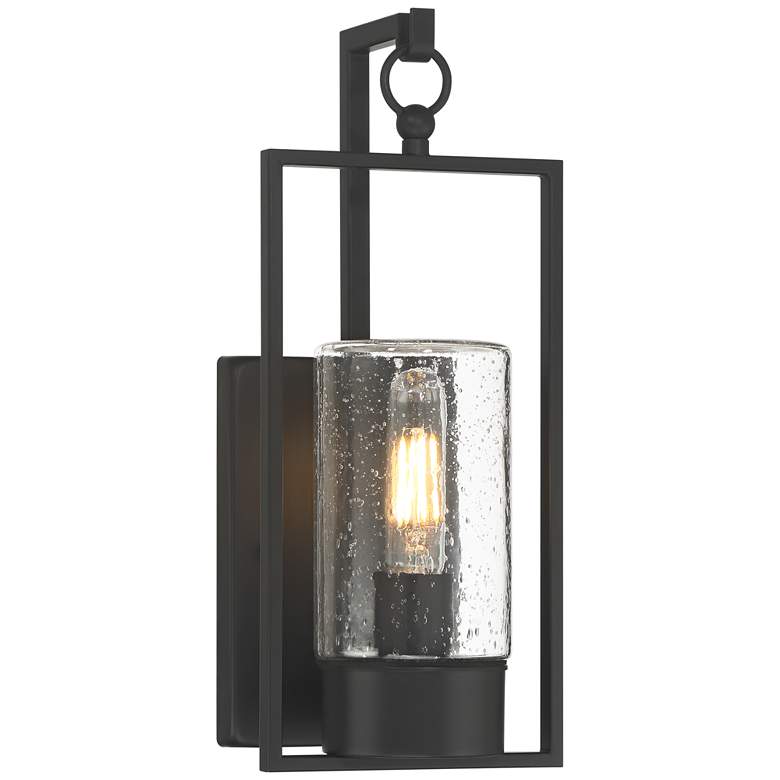 Image 1 Nordvik 15" High Black Outdoor Wall Light