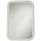 Noreen Distressed White 24 3/4" x 36 1/2" Wall Mirror