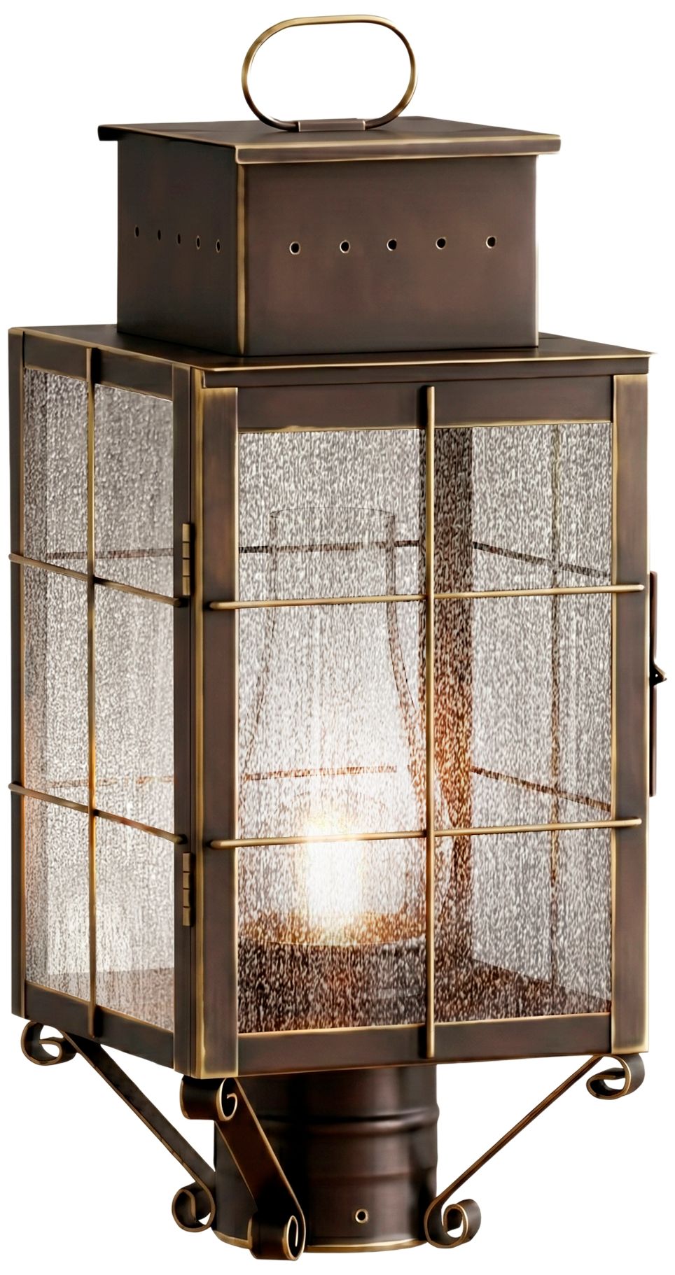 Norfield - 1 Light - 18 inch - Bronze - Solid Brass - Post Lantern